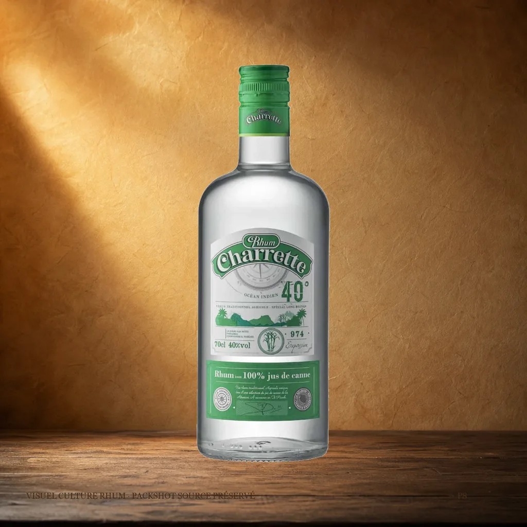 Charrette Rhum Blanc 100% jus de canne — Charrette