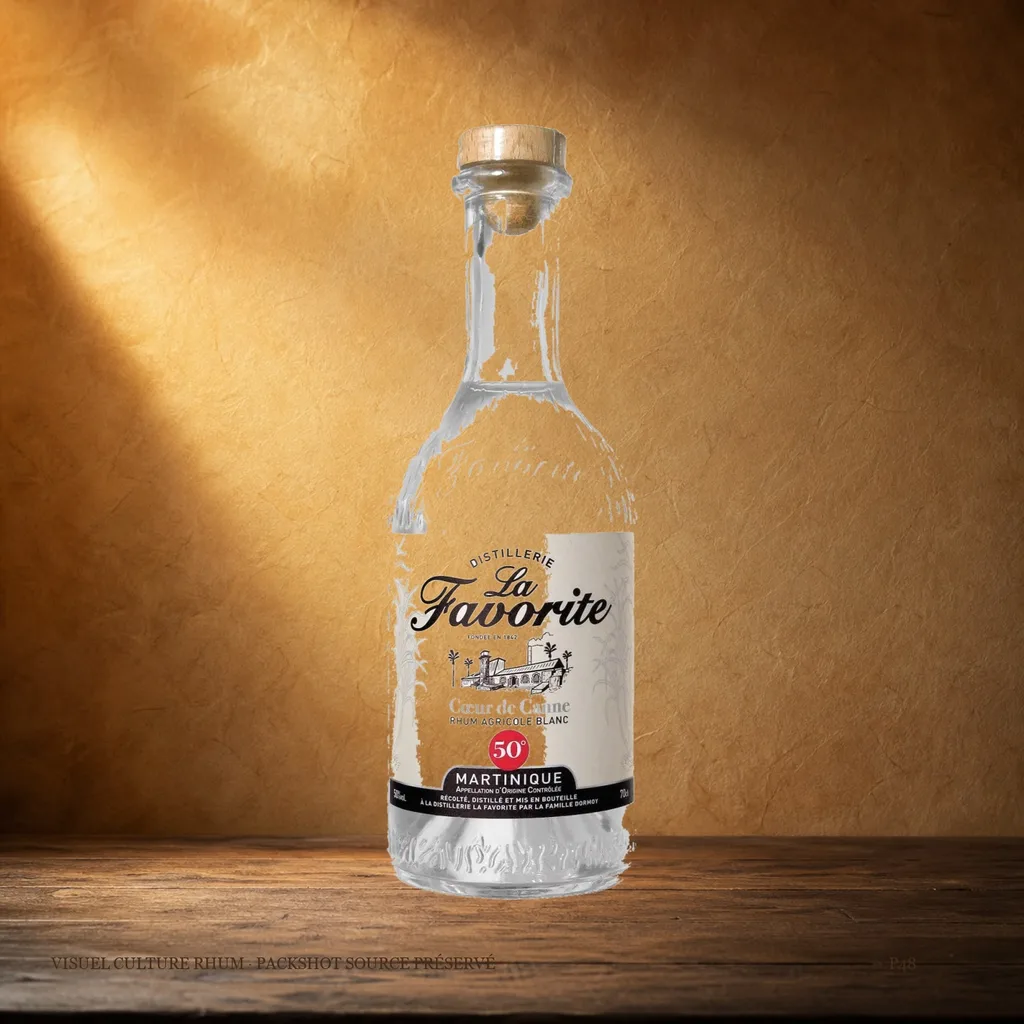 Rhum blanc La Favorite Coeur de canne 50% — La Favorite, Martinique